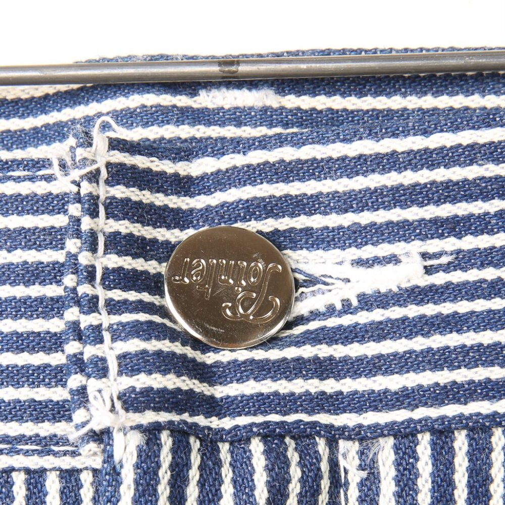 VINTAGE DEADSTOCK Pointer Brand Hickory Striped Carpenter Jeans Size 46x30 - Picture 7 of 14